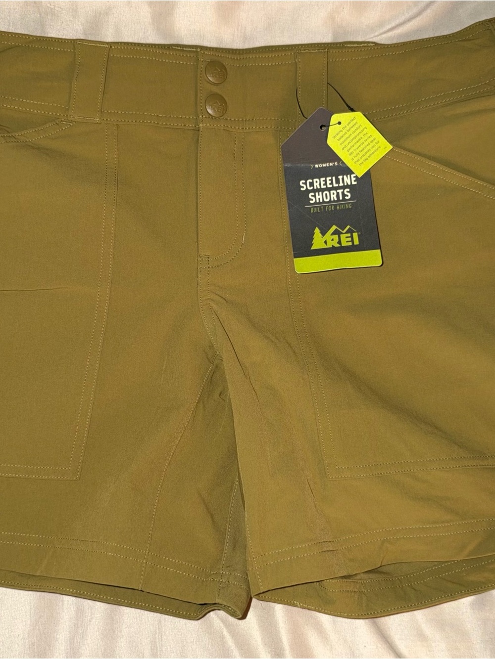 REI Screeline Shorts — Olive